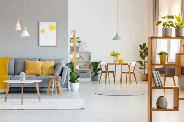 Desain interior ruang tamu sekunder